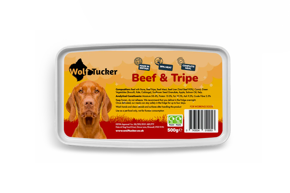 Wolf Tucker Beef & Tripe Meal 500g