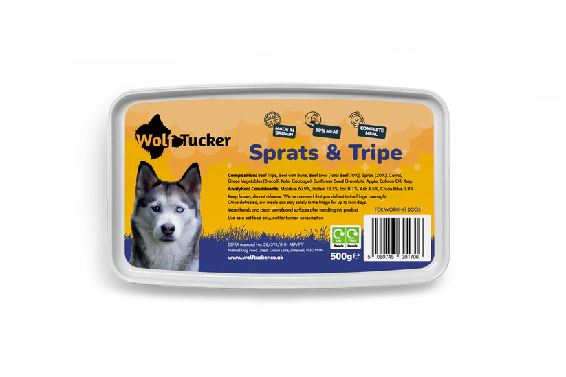 Wolf Tucker Sprats & Tripe 500g