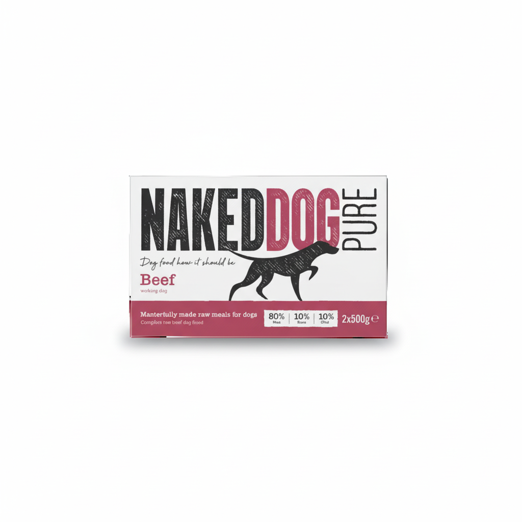 NakedDog Raw Dog Food - Beef PURE