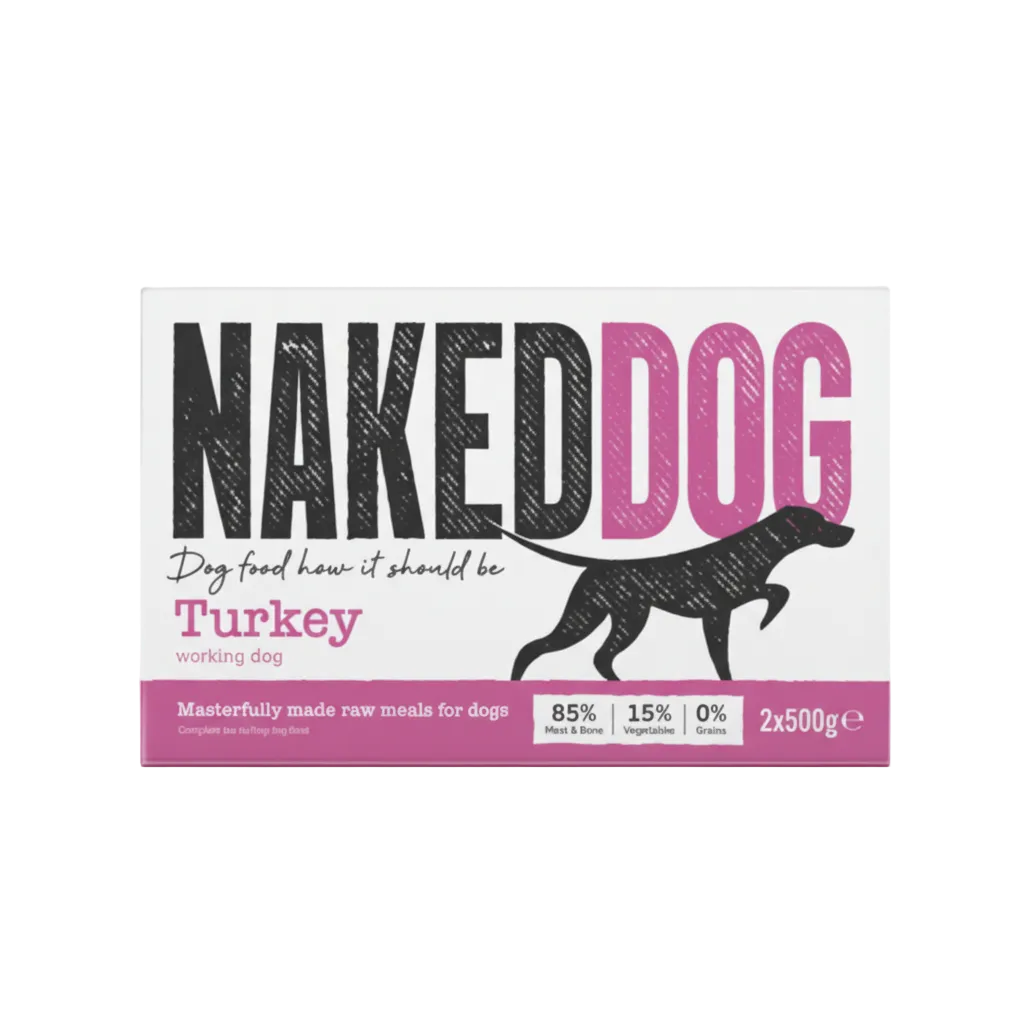 Raw Dog Food Naked Dog Turkey Natural Treats Meaty Bones Raw Food for Dogs Kingston upon Thames Raw dog food near me