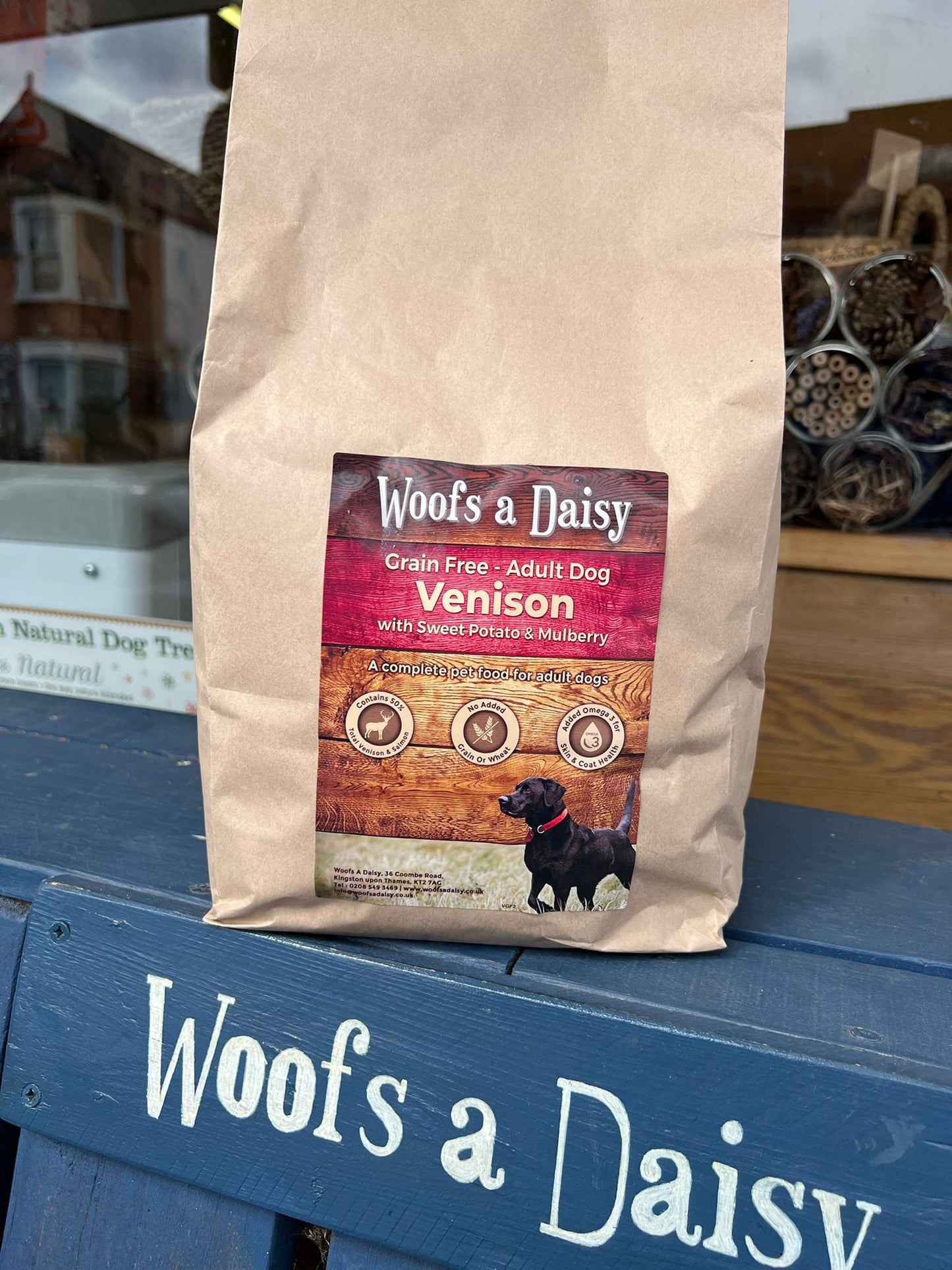Woofs with Love Grain Free Venison with Sweet Potato & Mulberry