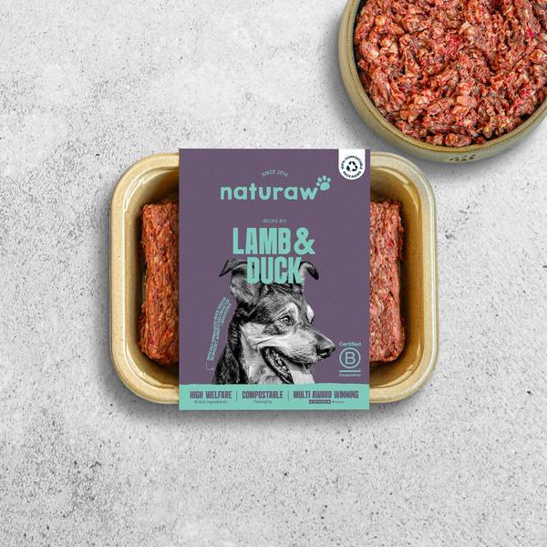 Naturaw Raw Dog Food Lamb and Duck 500g