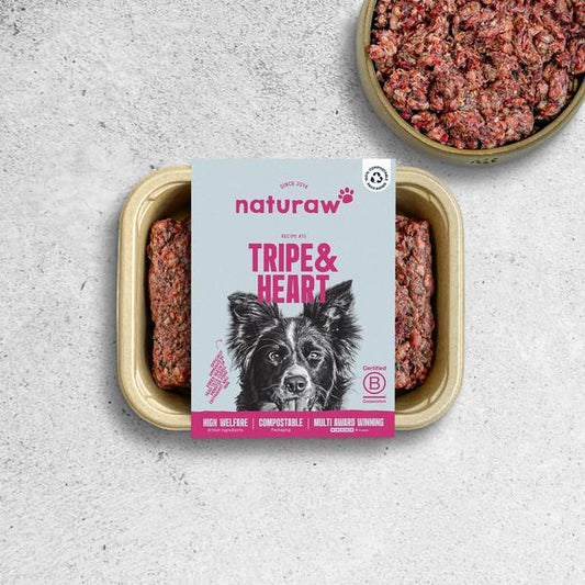 Naturaw Raw Dog Food Tripe and Heart 500g