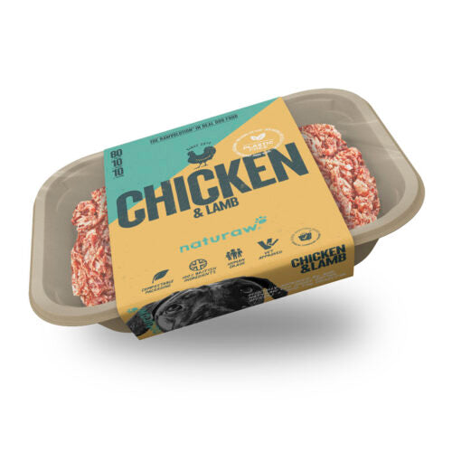 Naturaw Raw Dog Food Chicken and Lamb 500g